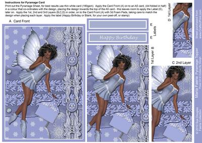 Maria Faerie Pyramage Blue Sheet