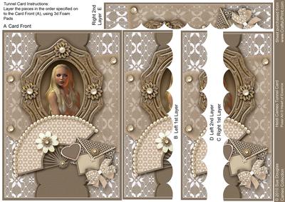 Heidi Cameo Taupe, Tunnel Card Sheet