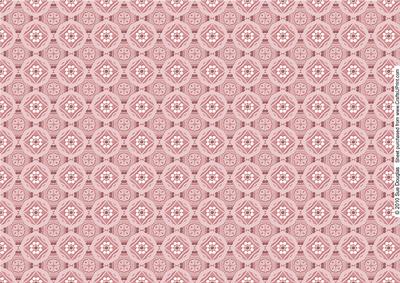 Pink Roses Bouquet Backing Paper 3 Sheet