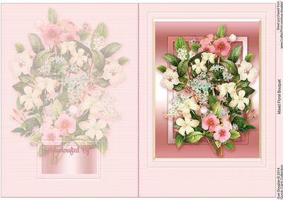 Mixed Floral Bouquet Quick Card