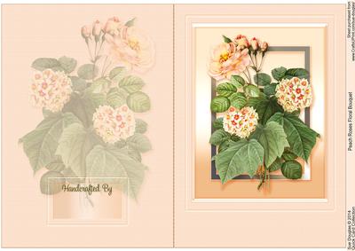Peach Floral Bouquet Quick Card