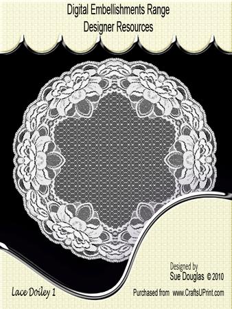 Lace Doiley 1 Digital Png File