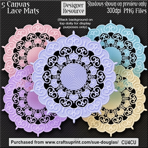 Designer Resource – Lace Canvas Mats CU4CU