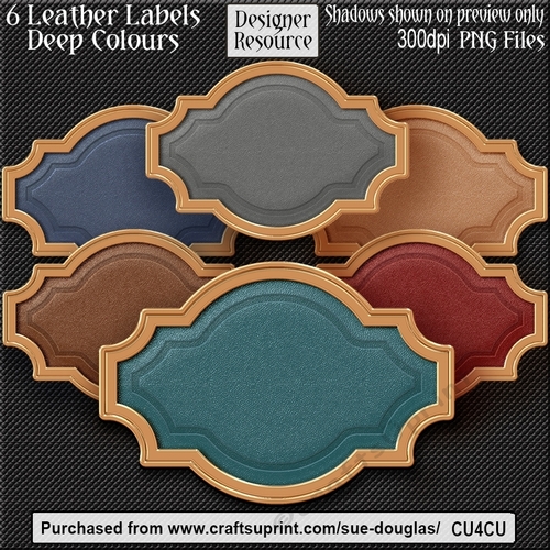 Designer Resource – Leather Labels Deep Colours CU4CU