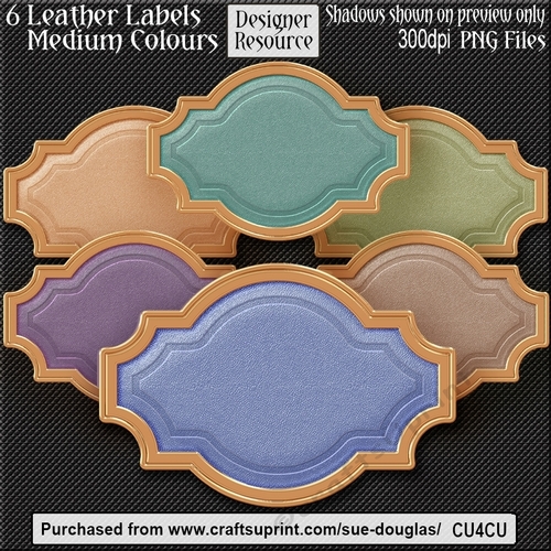 Designer Resource – Leather Labels Medium Colours CU4CU