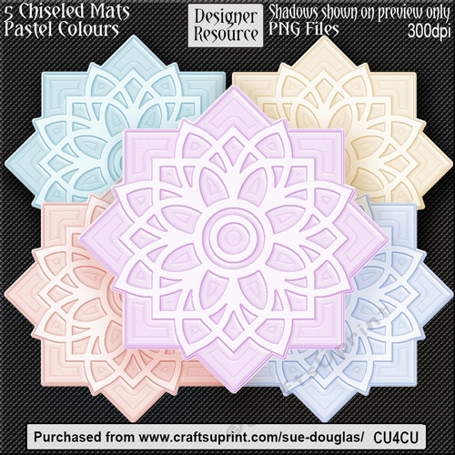 Designer Resource – Chiseled Mats Pastel Colours CU4CU