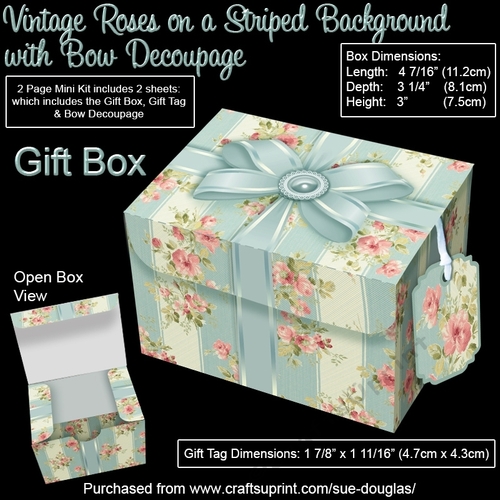 Gift Box, Gift, Box, Mini, Kit, Quick, Easy, Roses, Floral