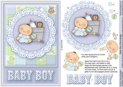 Baby Boy Step by Step, Decoupage