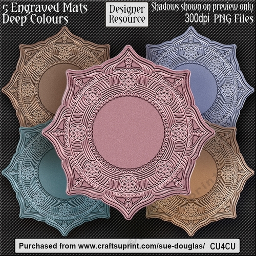 Designer Resource – Engraved Mats Deep Colours CU4CU
