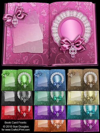 Book Card Fronts, 12 A5 Card Fronts