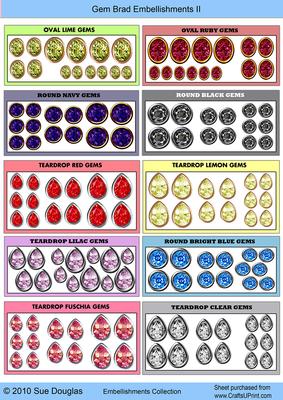 Gem Brad Embellishments Ii