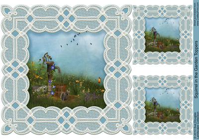 Squirrel in the Garden Toppers