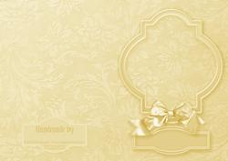 Cream Fancy Shaped Frame Card