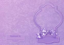 Lilac Fancy Shaped Frame Card