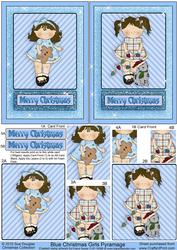 Blue Christmas Girls Pyramage