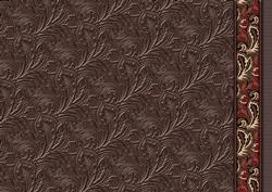 Brown Embossed Paisley with Border Backing Paper