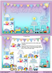 Baby's First Birthday Decoupage