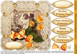Victorian Wedding Gold, Wedding Day, Anniversary