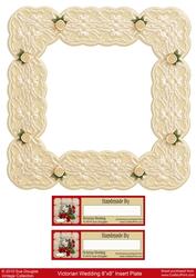 Victorian Wedding Matching 8x8 Insert Plate