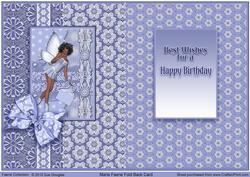 Maria Faerie Fold Back Birthday Card
