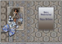 Hannah Faerie Fold Back Birthday Card