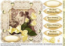 Victorian Wedding White, Silver/pearl,wedding,annivers