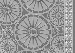Silver Circular Embossed with Border Backing Paper