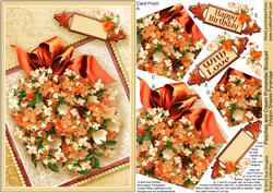 Peaches and Cream Pomander Bouquet Polygon Pyramage
