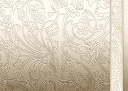 Stone Flowers Swirls and Spots Embossed with Border