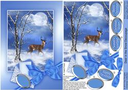Deer in the Snow Decoupage