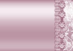 Orchid Pink Metallic with Lace Border Backing Paper