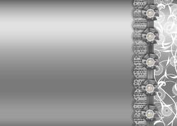 Taupe Metallic with Lace Border Backing Paper