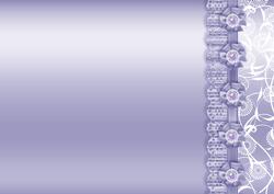 Lilac Metallic with Lace Border Backing Paper