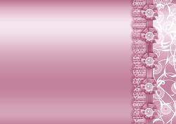 Pink Metallic with Lace Border Backing Paper
