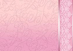 Pale Pink Embossed with Lacey Border Backing Paper