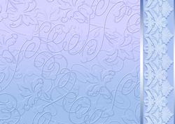 Blue Embossed with Lacey Border Backing Paper
