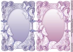 Lilac and Pink Butterflies Card Fronts