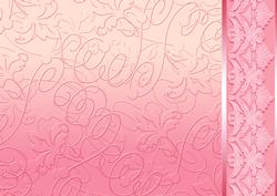Pink Embossed with Lacey Border Backing Paper