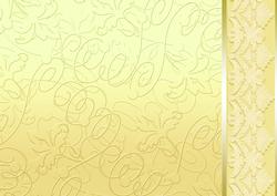Lemon Embossed with Lacey Border Backing Paper