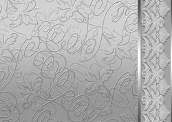 Silver Embossed with Lacey Border Backing Paper