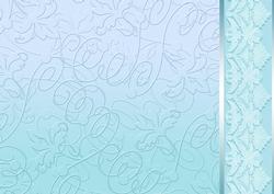 Aqua Embossed with Lacey Border Backing Paper