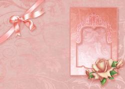 Peach Roses A5 Portrait Insert