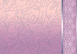 Orchid Pink Embossed with Lacey Border Backing Paper