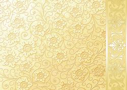 Lemon Embossed Floral with Border Background