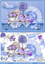 Pretty Things in Blue Decoupage
