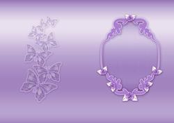 Lilac Butterflies Pearls and Lace Matching A5 Insert