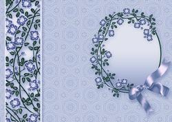 Blueberries and Cream Pomander Bouquet Matching A5 Insert