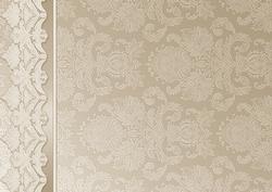 Stone Damask Backing Paper Matches with White Floral Toppers
