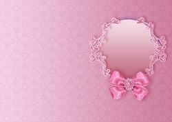 White Tulips Bouquet on a Deep Pink Mat Matching A5 Insert