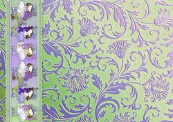 I Love Purple Backing Paper Lime Matches I Love Purple Envel